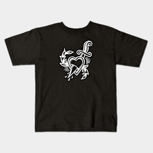 heart with sword Kids T-Shirt